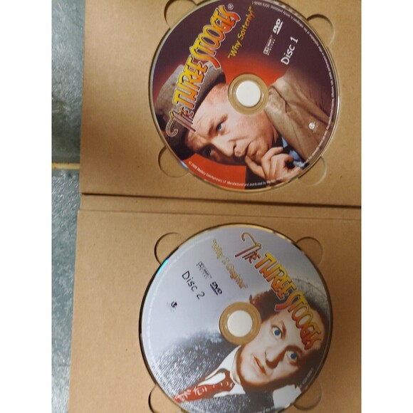 The Three Stooges Collectors Edition (DVD, 2009, 4-Disc Set) Tin W Collector Pin - Picture 5 of 8